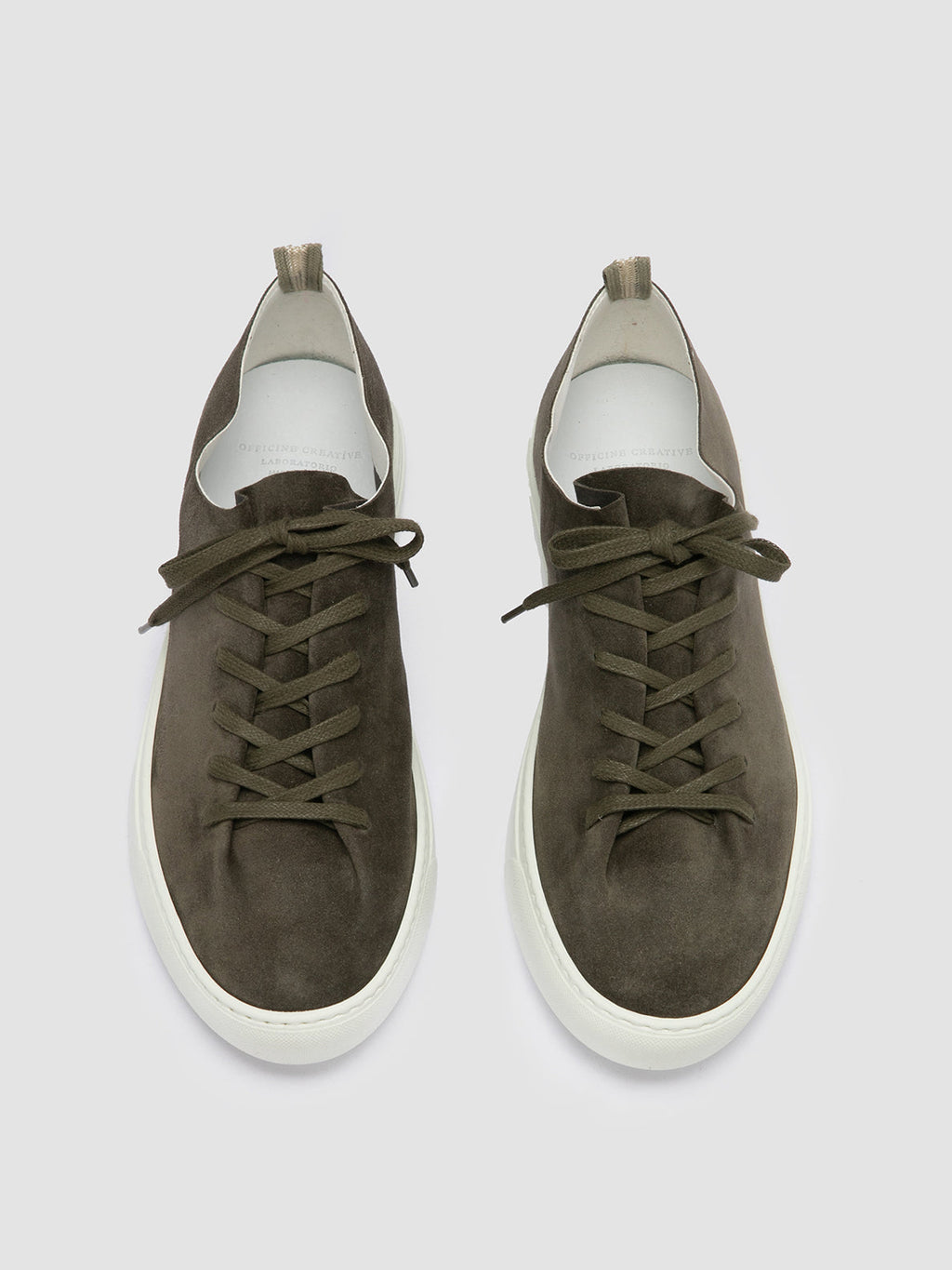 LEGGERA 001 Military - Green Suede Low Top Sneakers Men Officine Creative - 2