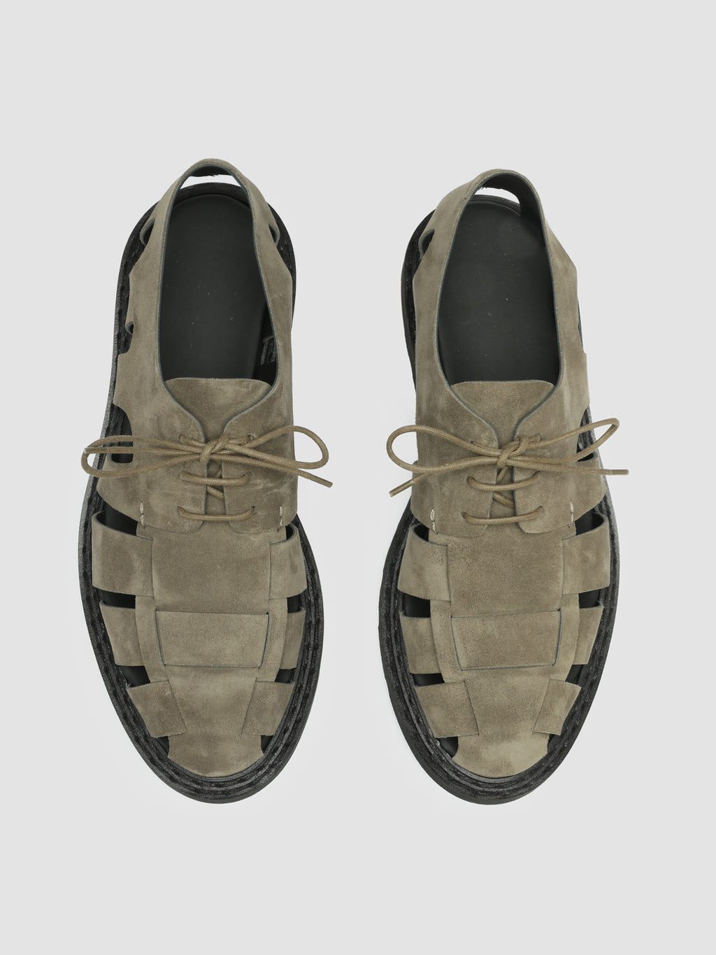 LYNDON 001 Quarzo - Taupe Suede Sandals Men Officine Creative - 2