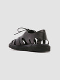 LYNDON 001 Nero - Black Nappa Leather Sandals Men Officine Creative - 4