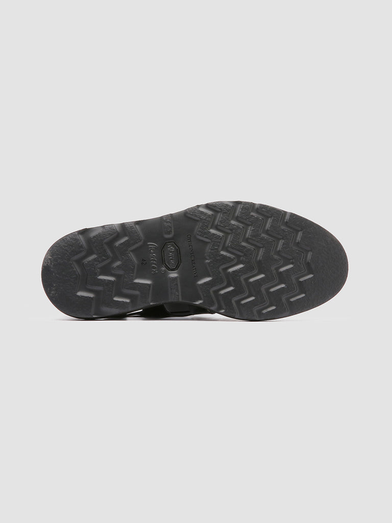 LYNDON 001 Nero - Black Nappa Leather Sandals Men Officine Creative - 5