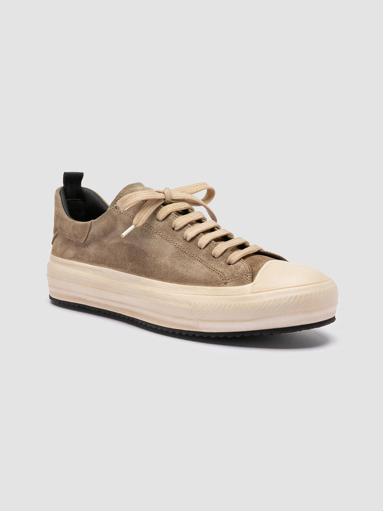 MES 009 Dusty Antilope - Taupe Leather and Suede Low Top Sneakers Men Officine Creative - 3