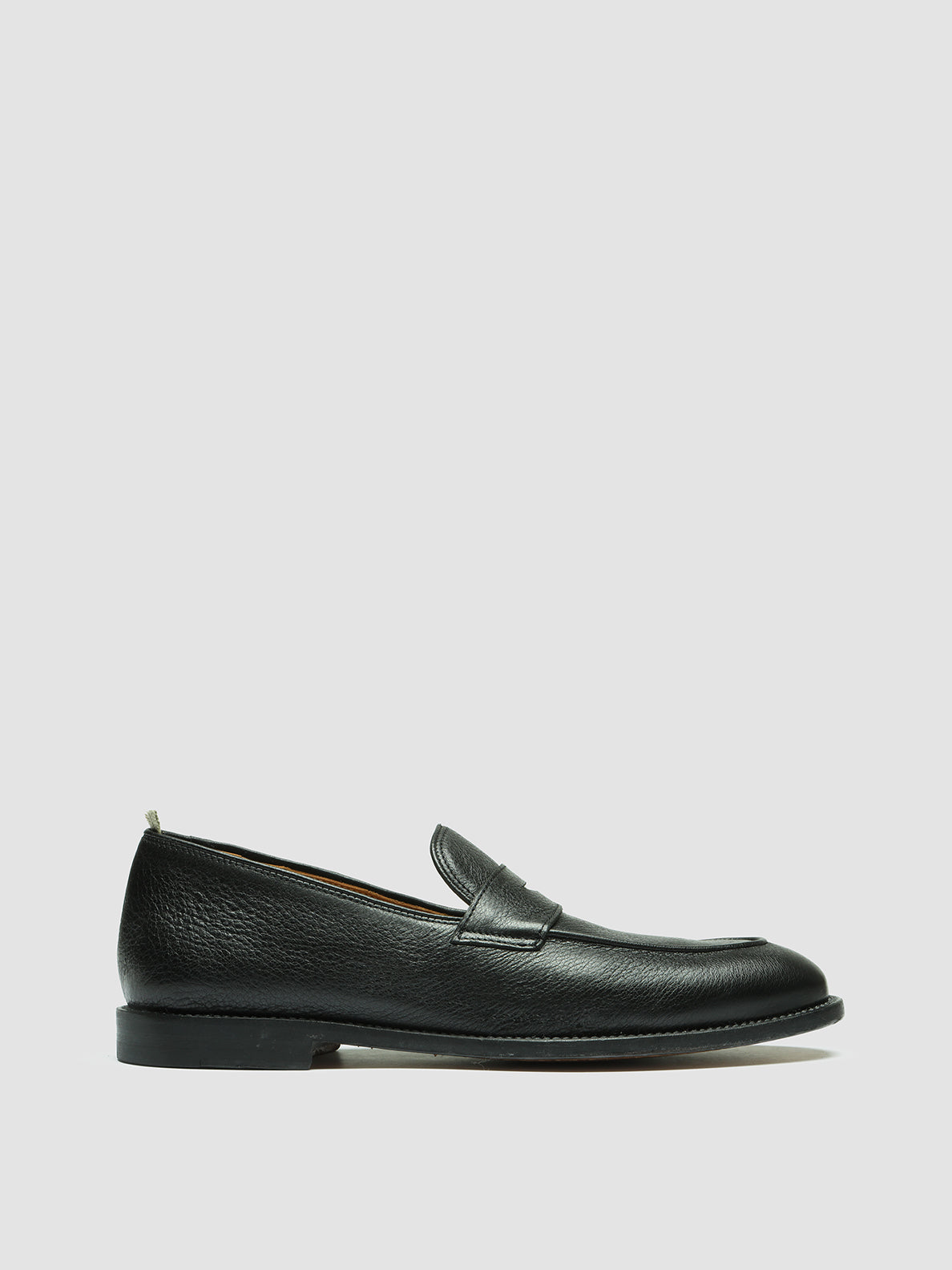 Mens Black Leather Penny Loafers: OPERA 001 – Officine Creative USA