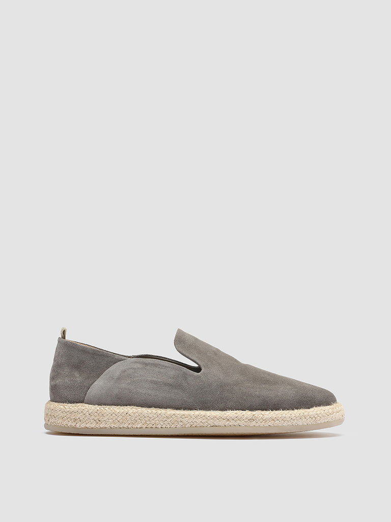 ROPED 002 Nebbia - White Suede slip ons Men Officine Creative - 1