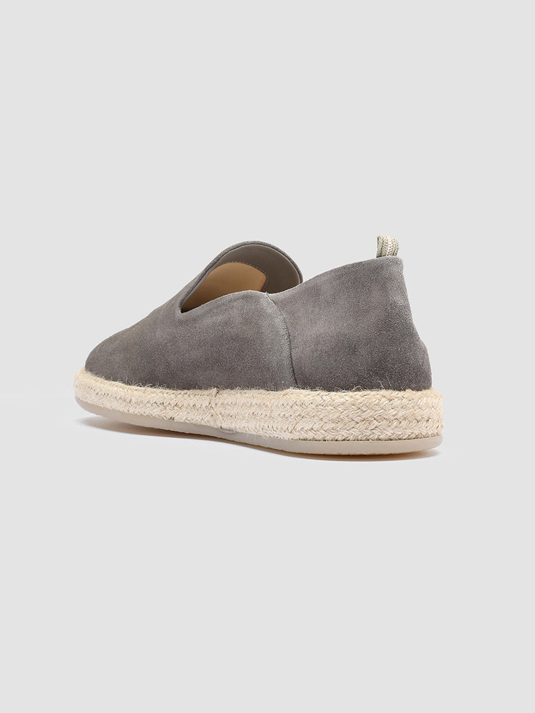 ROPED 002 Nebbia - White Suede slip ons Men Officine Creative - 4