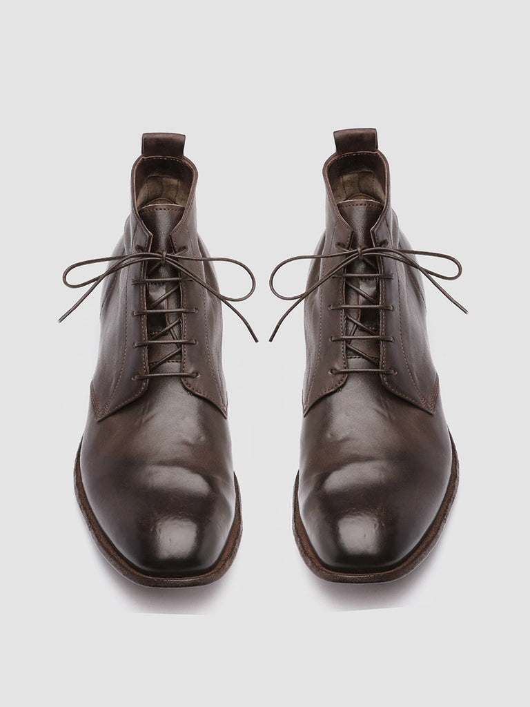 STEREO 004 Testa di Moro - Brown Leather Ankle Boots Men Officine Creative - 2