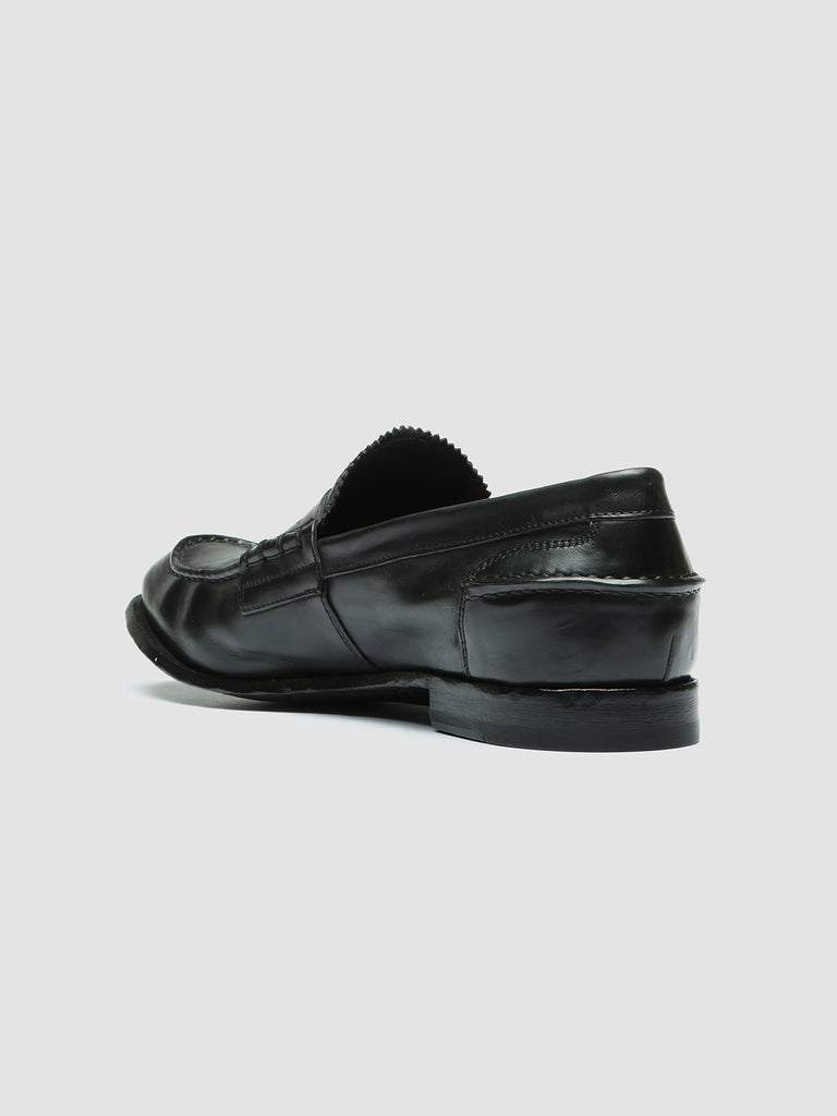 STEREO 008 - Black Leather Penny Loafers Men Officine Creative - 4