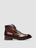 TEMPLE 004 Canion Bordò - Burgundy Leather Lace-up Boots Men Officine Creative - 1