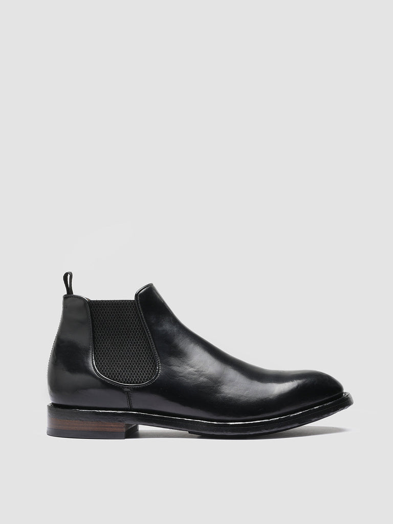 TEMPLE 008 Nero - Black Leather Chelsea Boots Men Officine Creative - 1