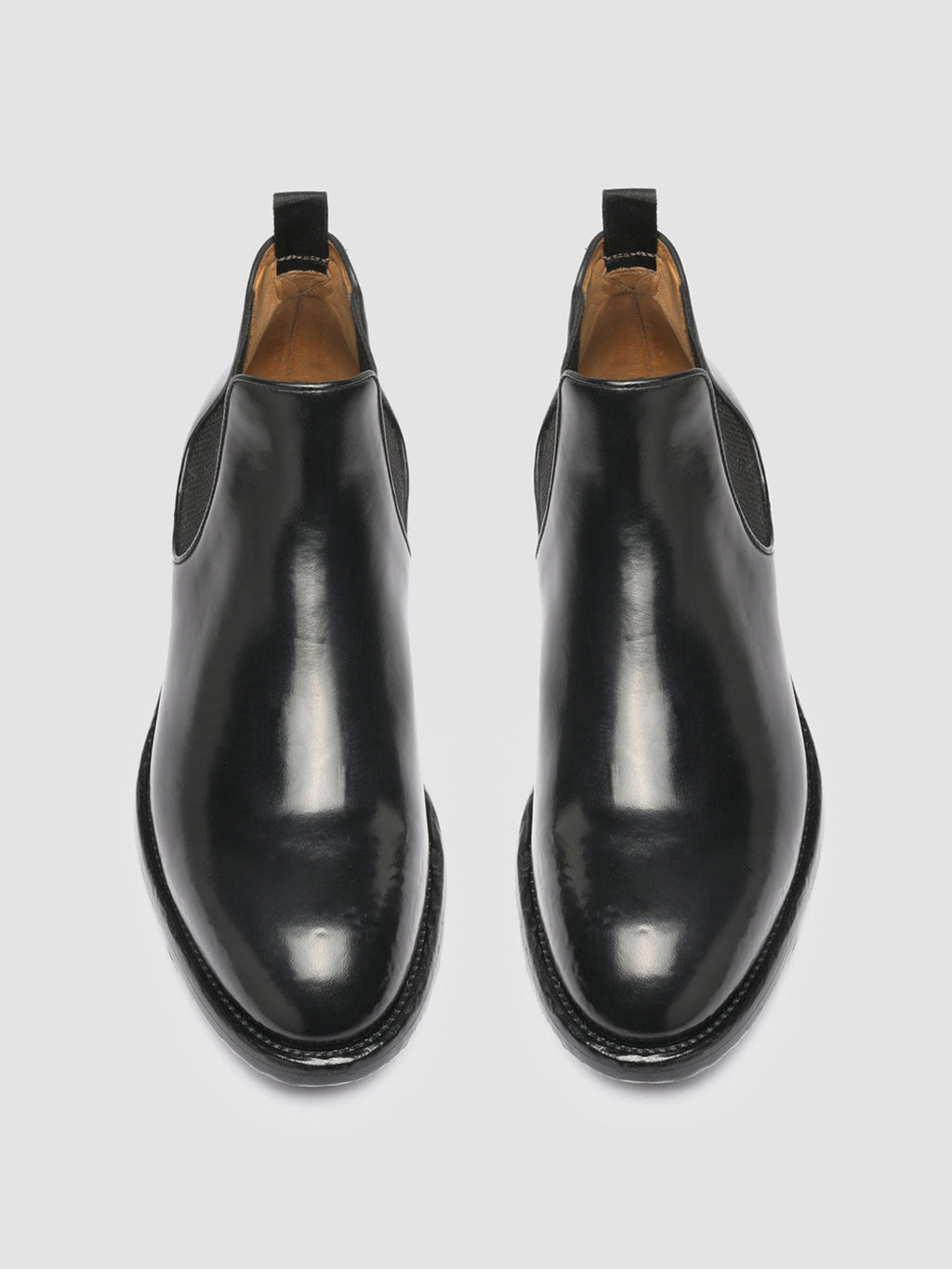 TEMPLE 008 Nero - Black Leather Chelsea Boots Men Officine Creative - 2