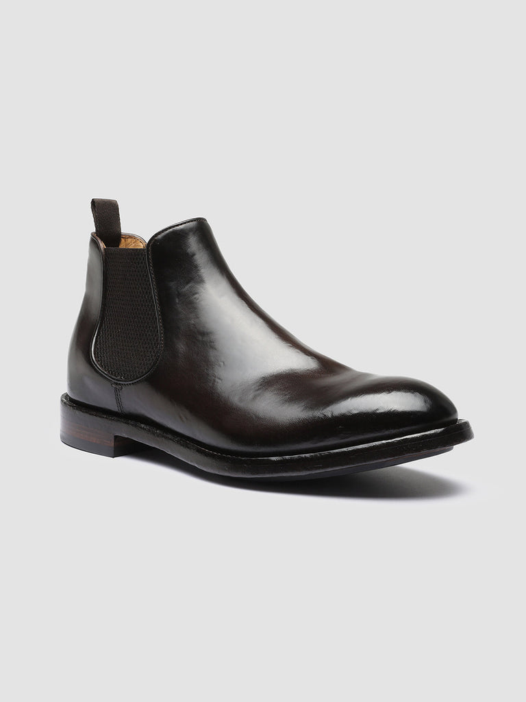 TEMPLE 008 Ebano - Brown Leather Chelsea Boots Men Officine Creative - 3