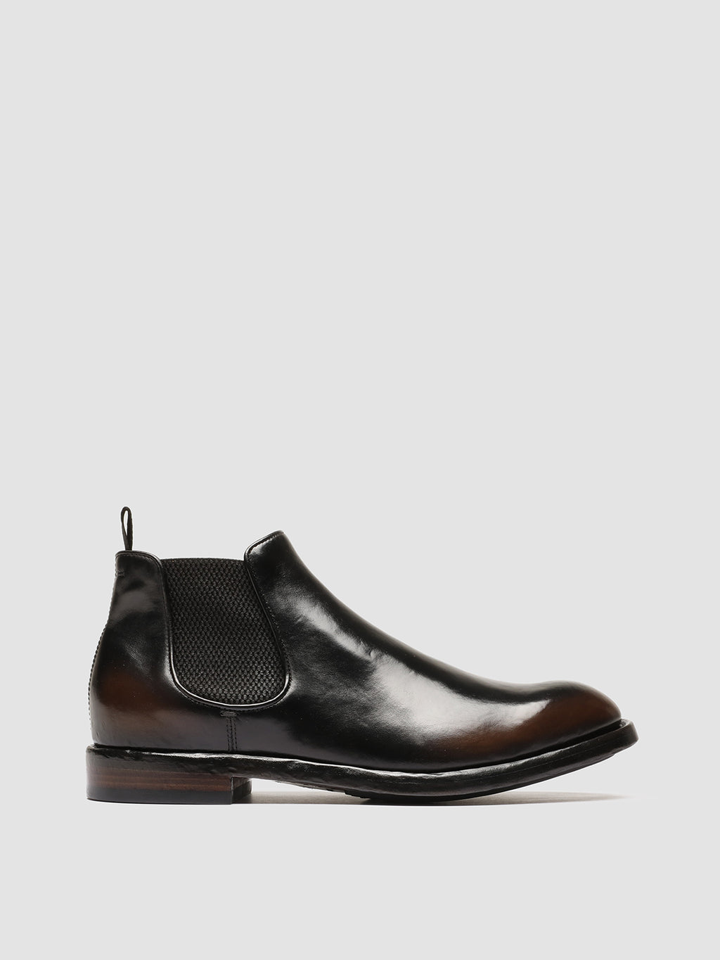 TEMPLE 008 Caffè/Supernero - Brown Leather Chelsea Boots Men Officine Creative - 1