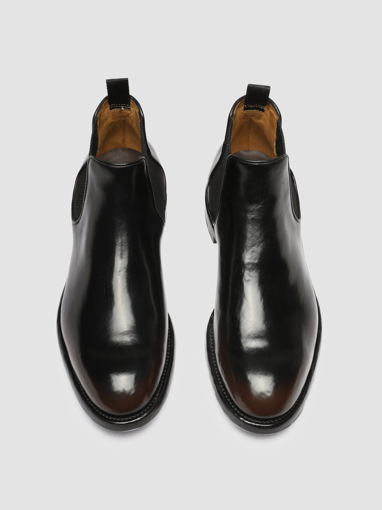 TEMPLE 008 - Brown Leather Chelsea Boots