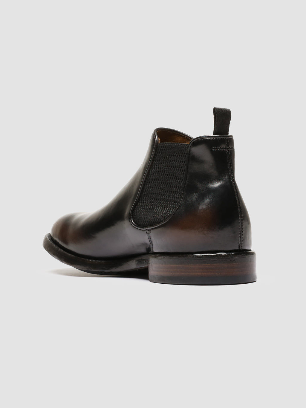 TEMPLE 008 Caffè/Supernero - Brown Leather Chelsea Boots Men Officine Creative - 4