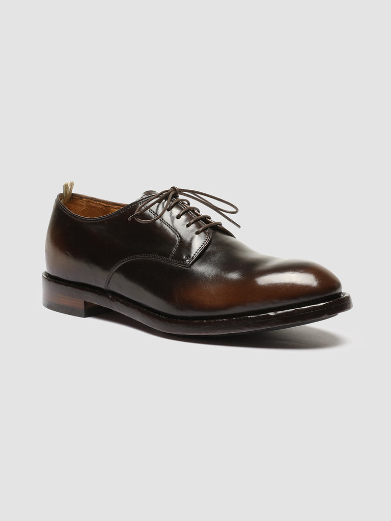 TEMPLE 018 Toscano/T.Moro - Brown Leather Derby Shoes Men Officine Creative - 3