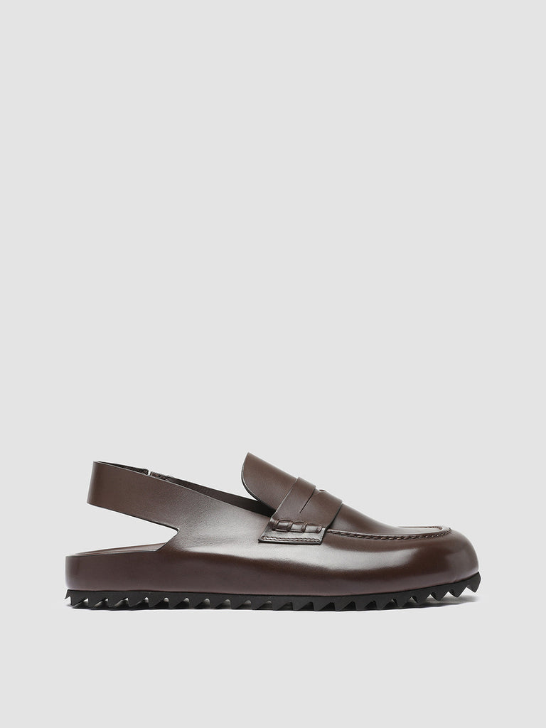 PELAGIE 015 Moro - Brown Leather sandals