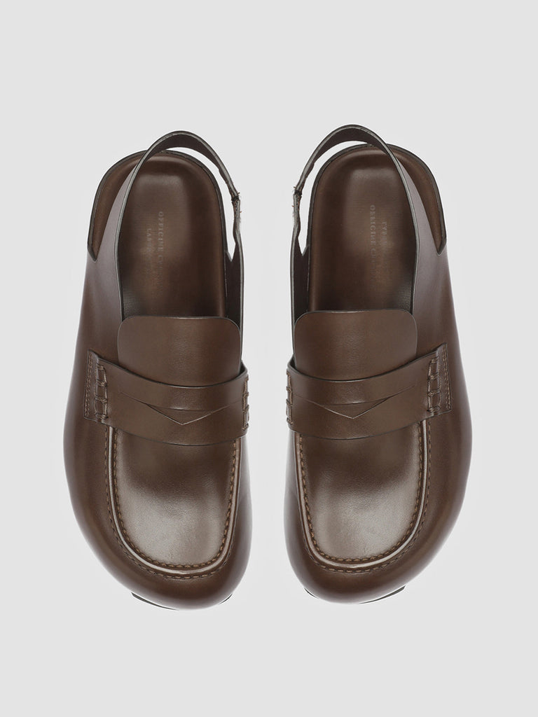 PELAGIE 015 Moro - Brown Leather sandals
