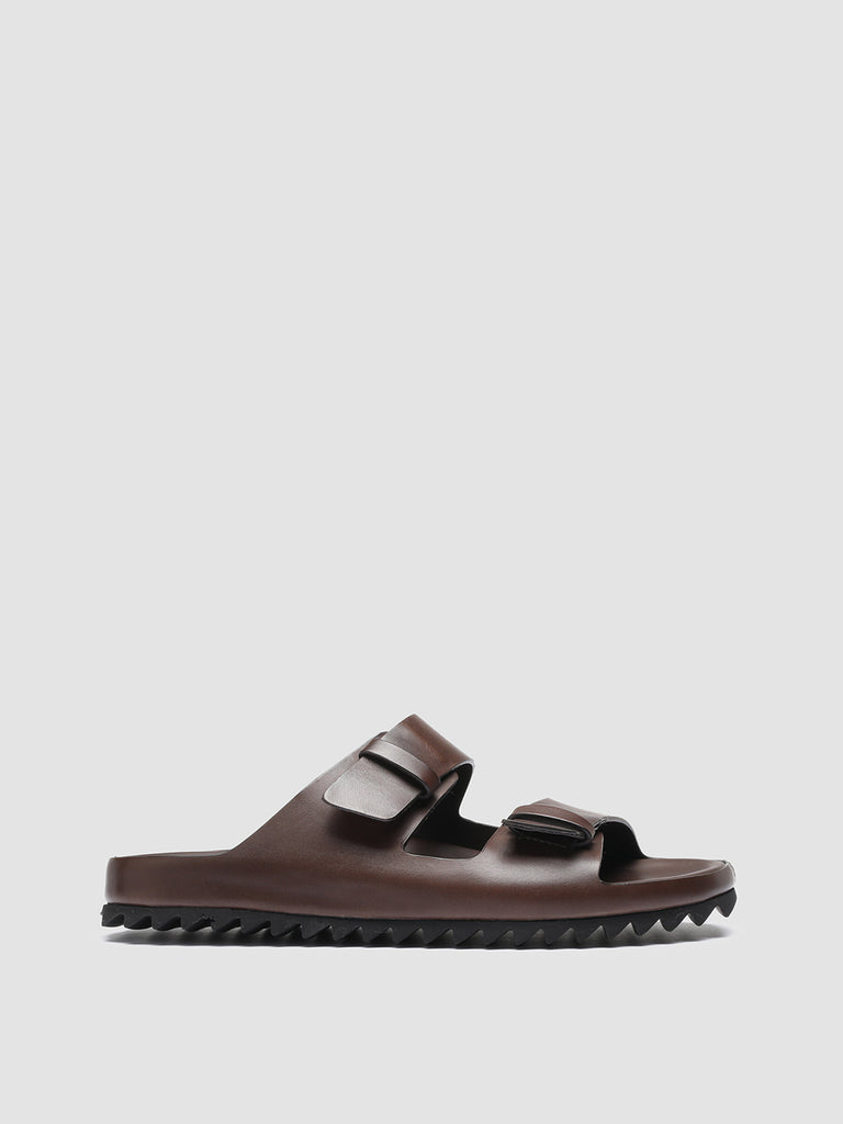PELAGIE 003 - Brown Leather Sandals