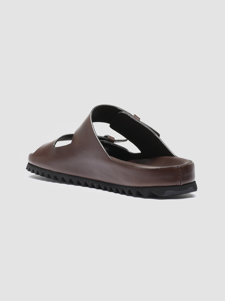 PELAGIE 003 Moro - Brown Leather sandals Women Officine Creative - 4