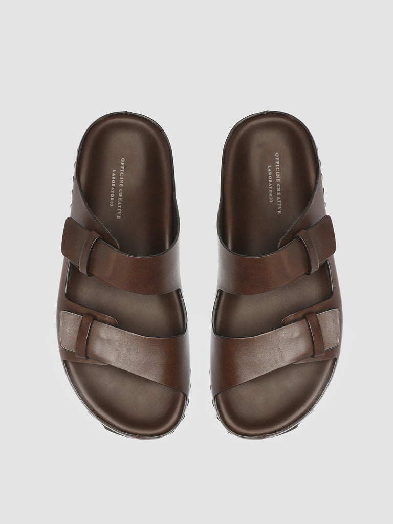 PELAGIE 003 - Brown Leather Sandals