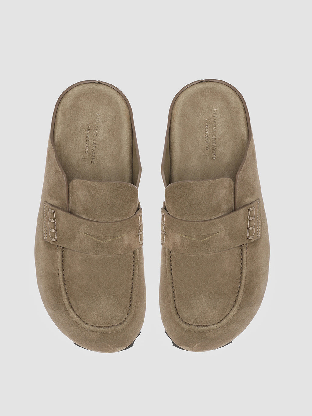 PELAGIE 009 Flint - Grey Suede Mules - 1