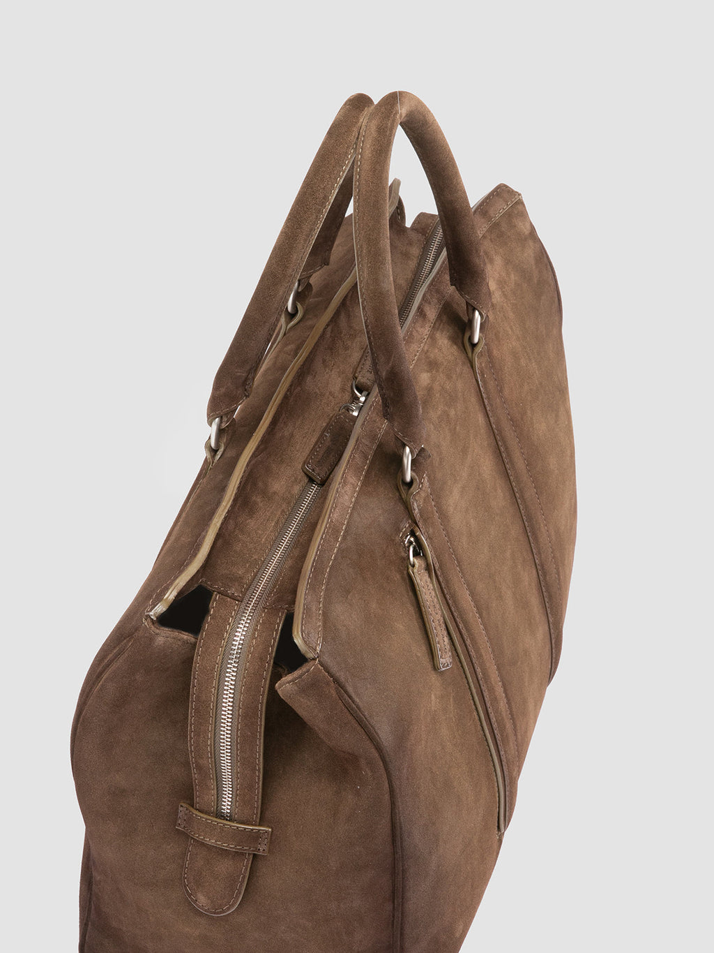 QUENTIN 009 - Brown Suede Bag Men Officine Creative -8