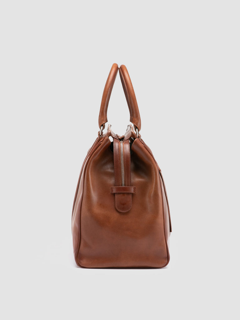 QUENTIN 009 - Light Brown Leather Bag