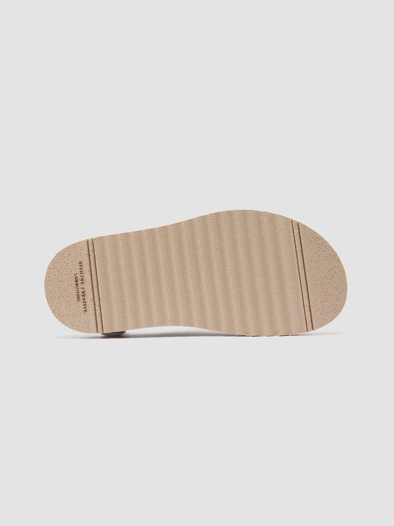 SANDS 105 Nude Spring - Ivory Suede Slide Sandals Women Officine Creative - 5