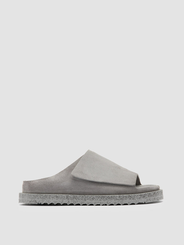 SANDS 106 - Gray Suede Slide Sandals