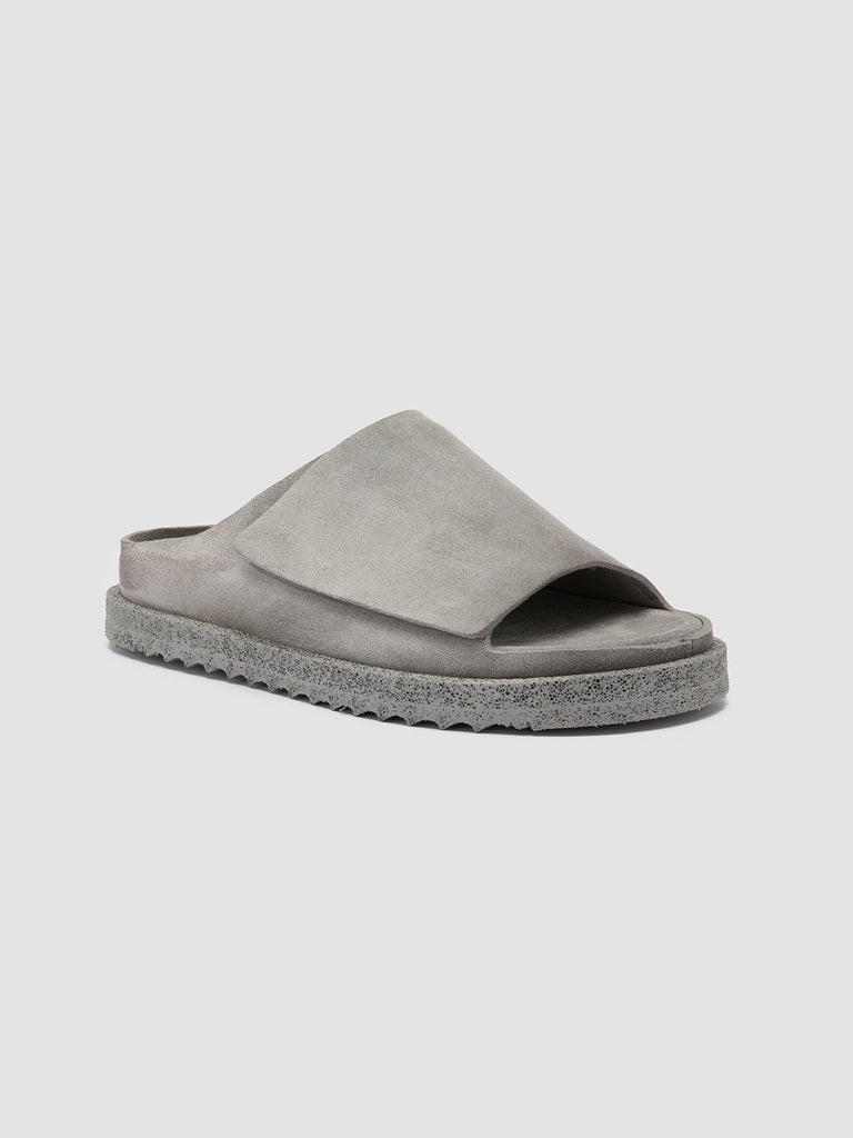 SANDS 106 Cemento - Grey Suede Slide Sandals Women Officine Creative - 3