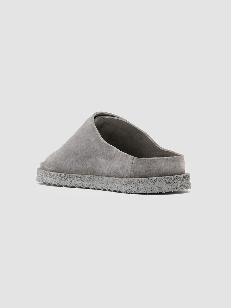 SANDS 106 Cemento - Grey Suede Slide Sandals Women Officine Creative - 4