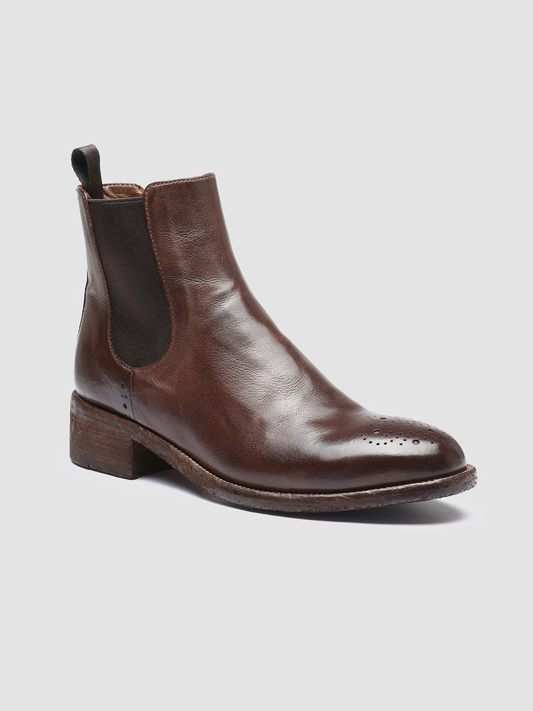 SELINE 002 Sauvage - Brown Leather Chelsea Boots Women Officine Creative - 3