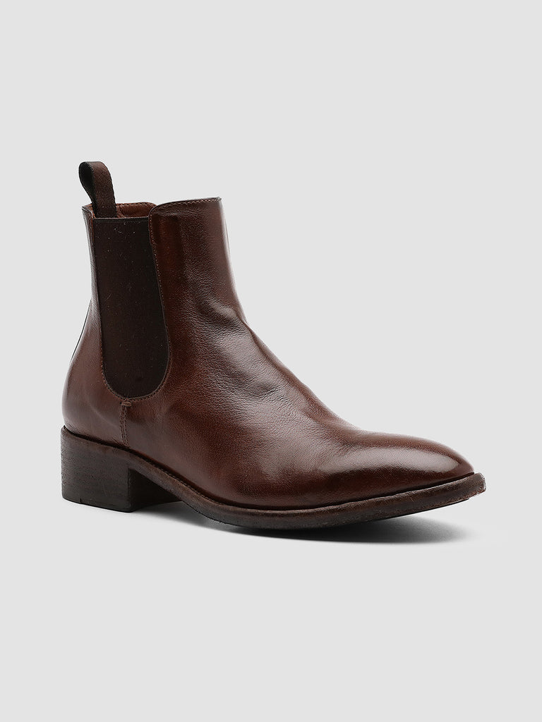 SELINE 005 Sauvage - Brown Leather Chelsea Boots Women Officine Creative - 3
