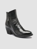 SHERRY 001 Nero - Black Leather Ankle Boots Women Officine Creative - 3