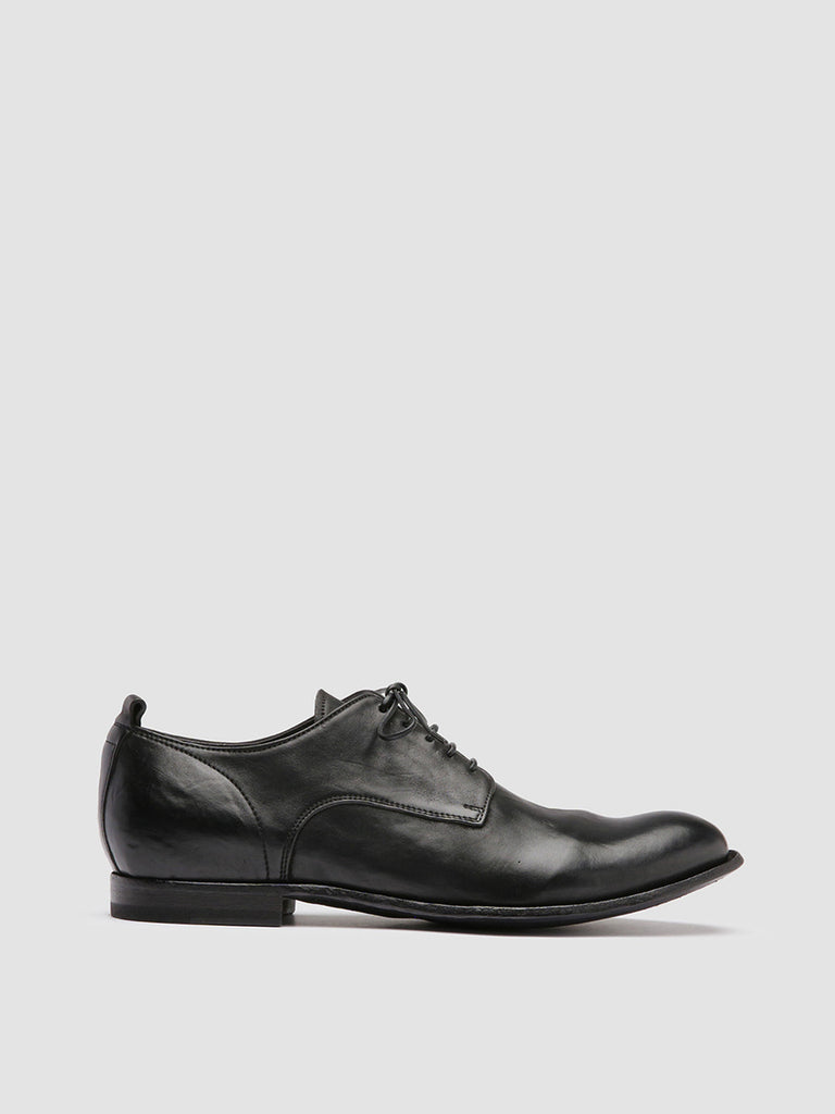 STEREO 003 Nero - Black Leather Derby Shoes Men Officine Creative - 1