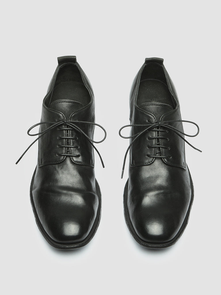 STEREO 003 Nero - Black Leather Derby Shoes Men Officine Creative - 2