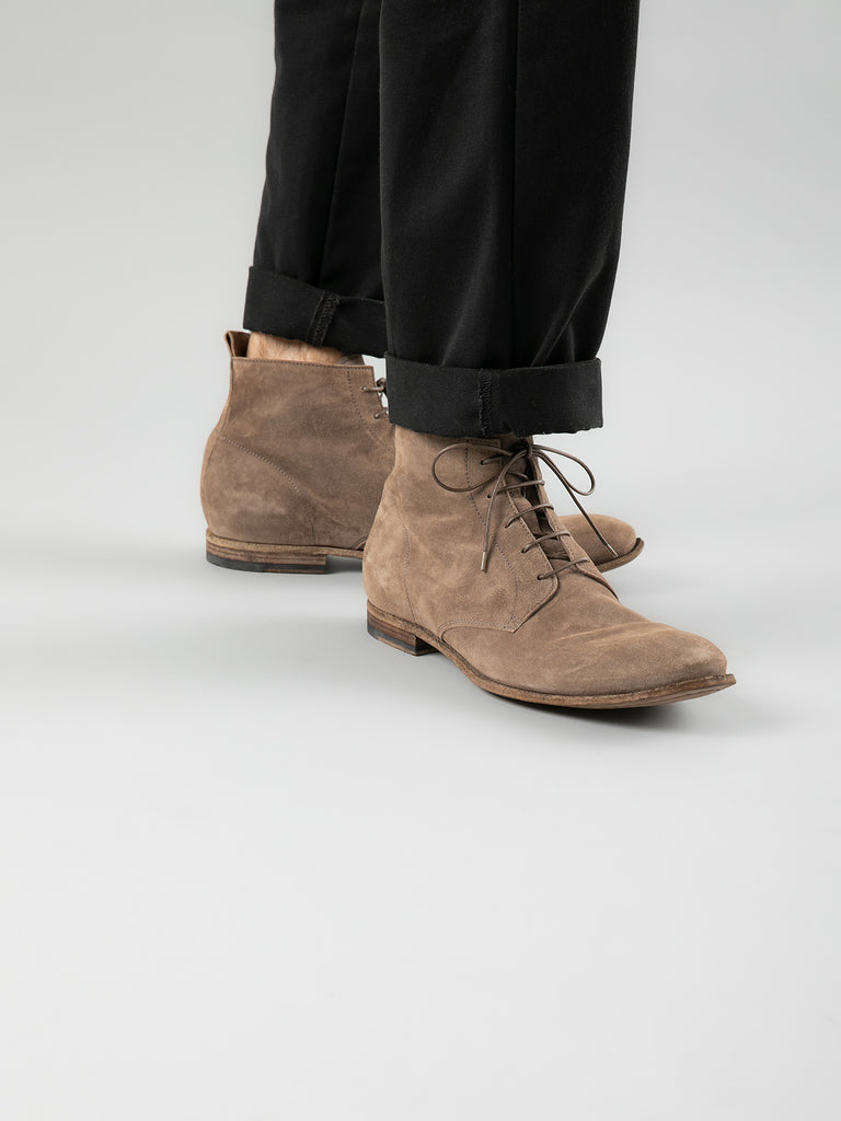 STEREO 004 Otter - Taupe Suede ankle boots Men Officine Creative - 7