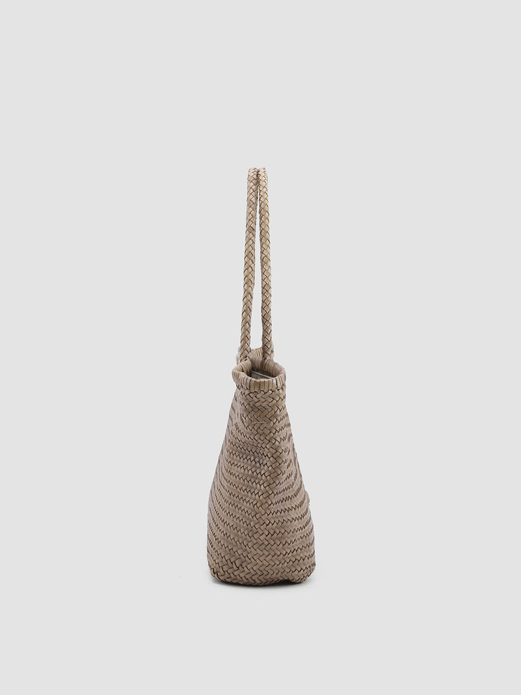 SUSAN 01 Woven Noun - Taupe Leather tote bag Officine Creative - 3