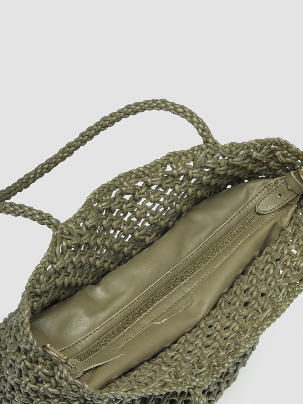 SUSAN 02 Macramè Conifera - Green Leather Bags Officine Creative - 6