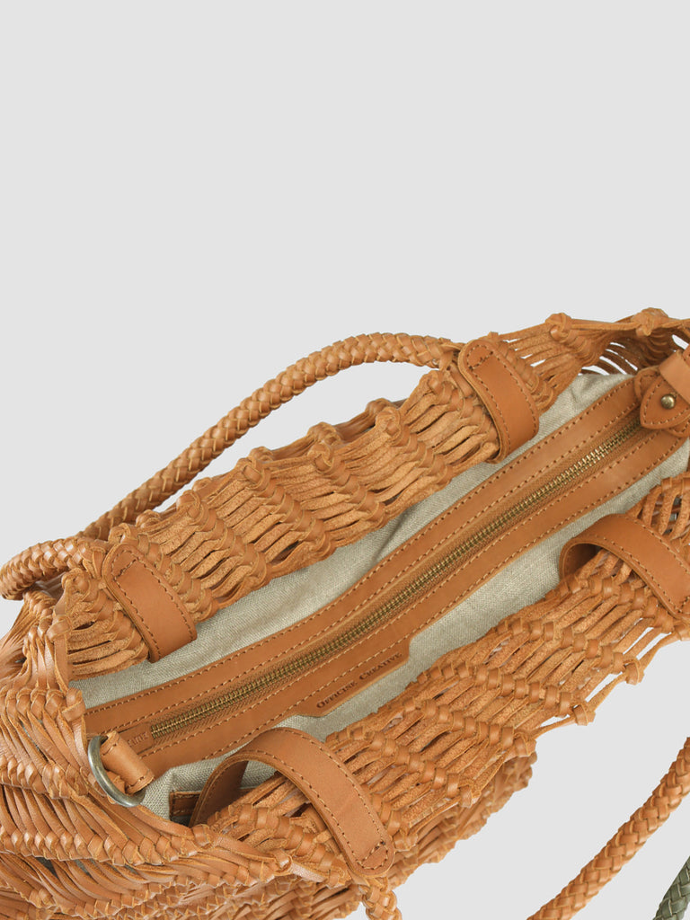SUSAN 02 Rhum - Brown Leather  Tote Bag