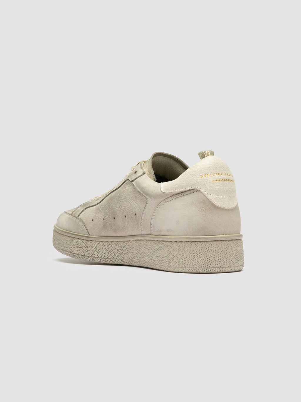 THE ANSWER 107 - Off White Nubuck Low Top Sneakers Women Officine Creative -4