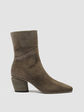 TYRONA 004 Olive - Green Nappa Leather Ankle Boots Women Officine Creative - 1