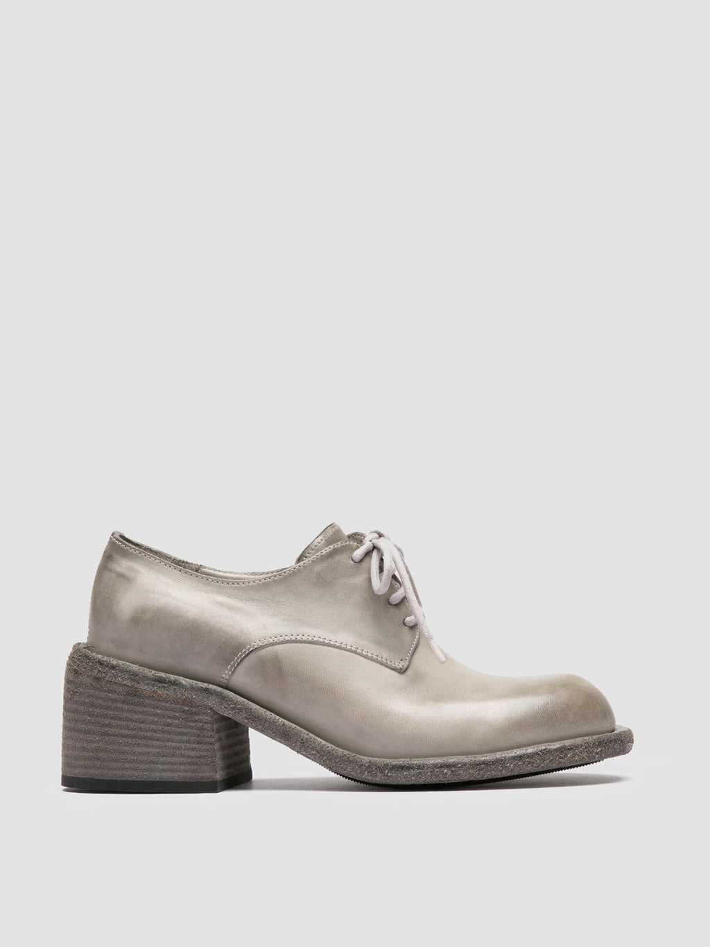 WILDS 001 - Grey Leather Derby Shoes Women Officine Creative -1