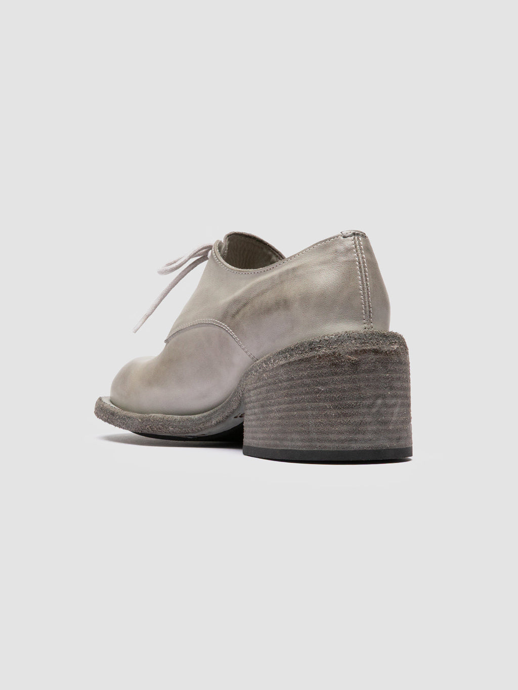 WILDS 001 - Grey Leather Derby Shoes Women Officine Creative -4