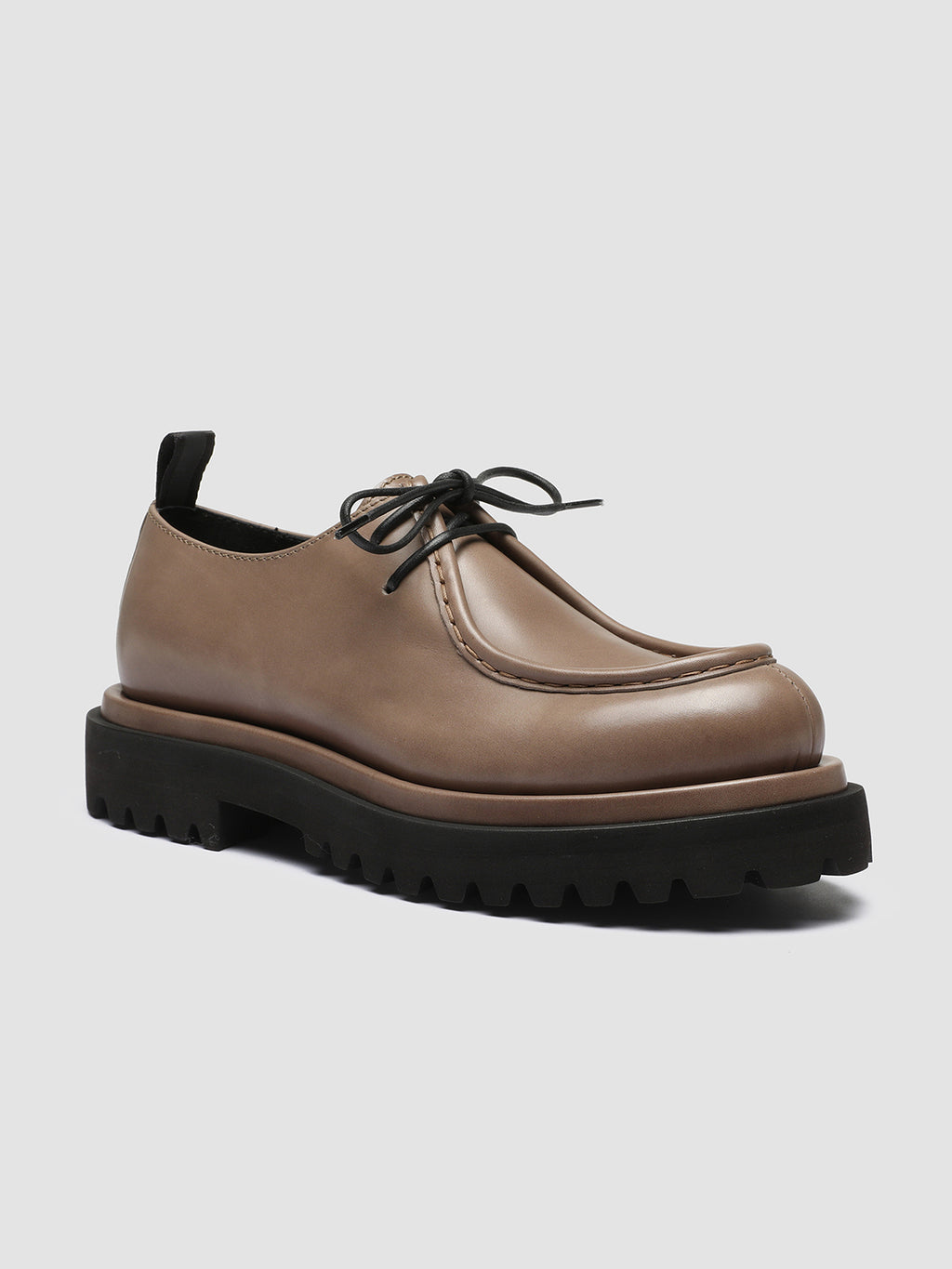 WISAL 002 Walnut - Brown Leather Derby Shoes Women Officine Creative - 3