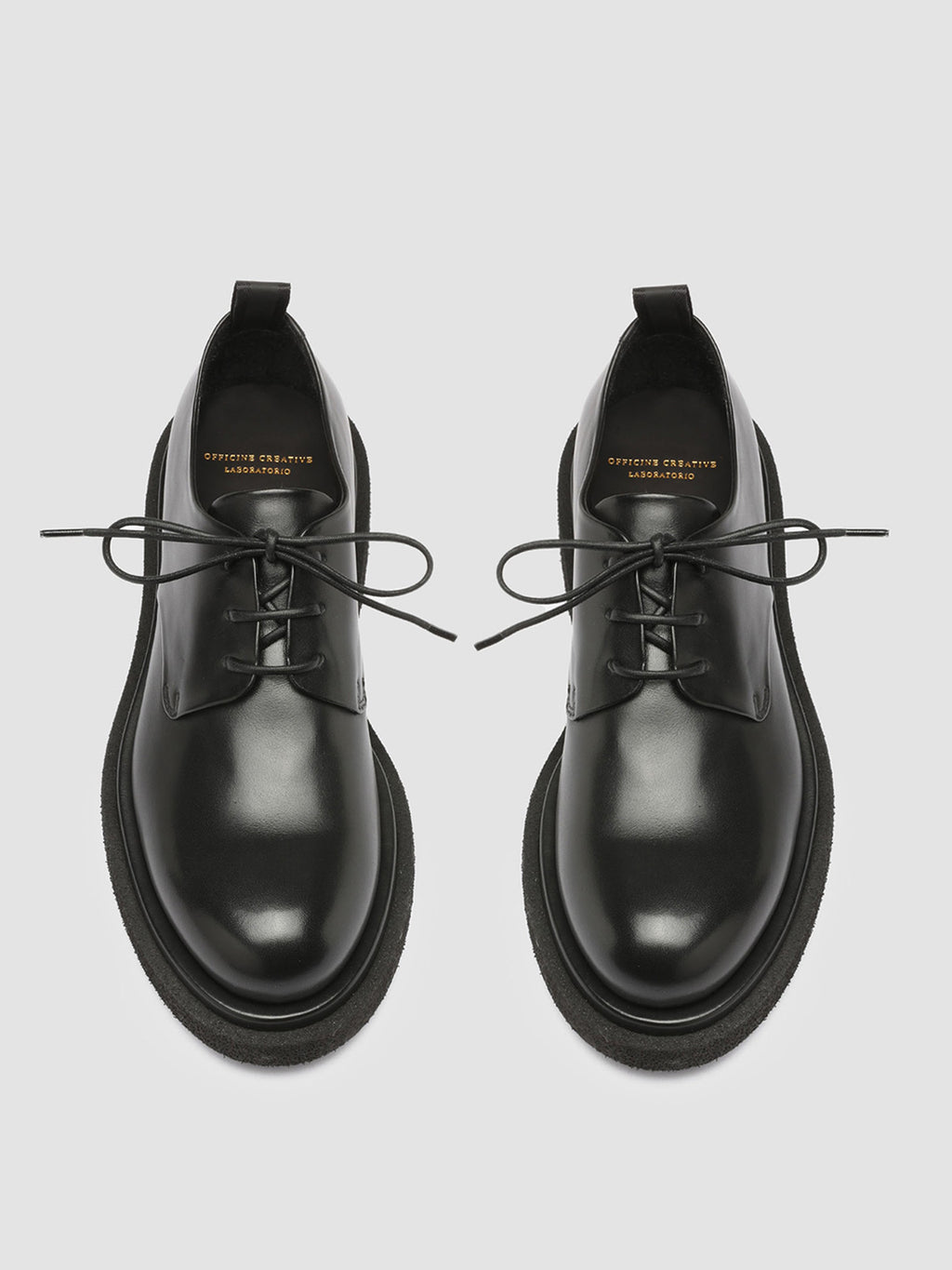 WISAL 011 Nero - Black Leather derby shoes Women Officine Creative - 2