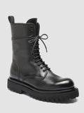 WISAL 018 Nero - Black Leather Boots Women Officine Creative - 3