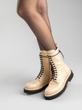 WISAL 018 Oat Milk - Ivory Leather Boots Women Officine Creative - 6