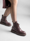 WISAL 021 Truffle - Burgundy Leather Ankle Boots Women Officine Creative - 6