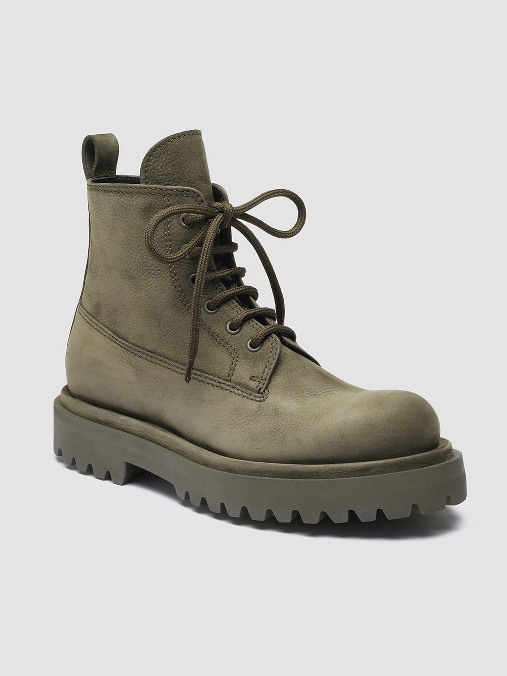 WISAL 021 Militare - Green Nabuk Ankle Boots Women Officine Creative - 3