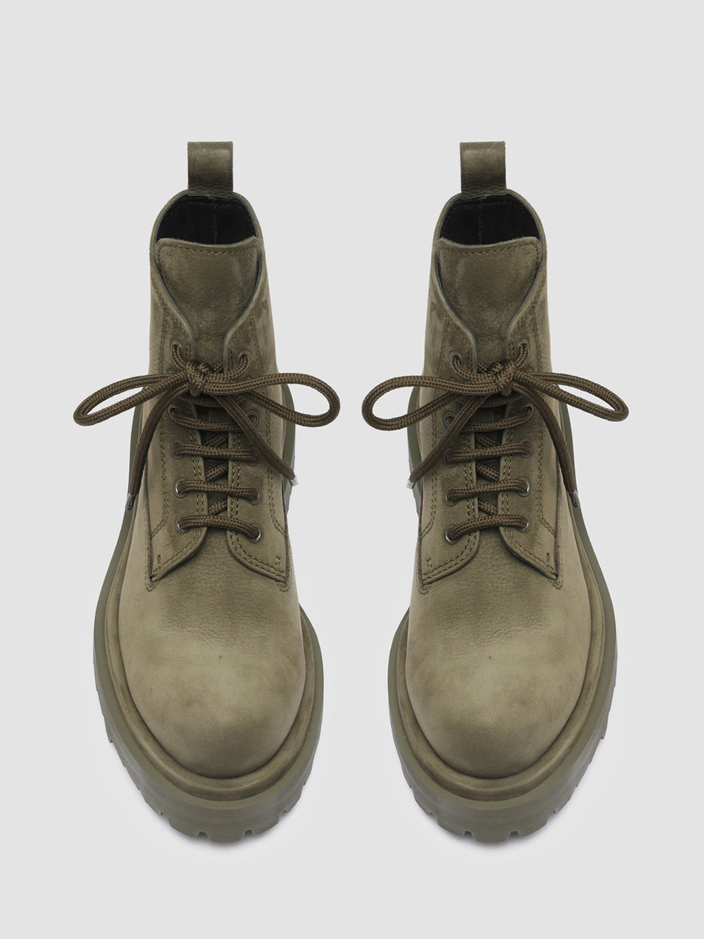 WISAL 021 Militare - Green Nabuk Ankle Boots Women Officine Creative - 2